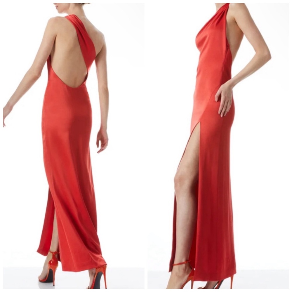 Alice + Olivia Paulette Red Gown